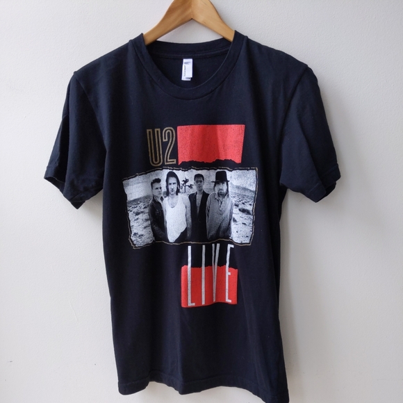 American Apparel Other - U2 Joshua Tree Band T Shirt Black Red Men's Size Small